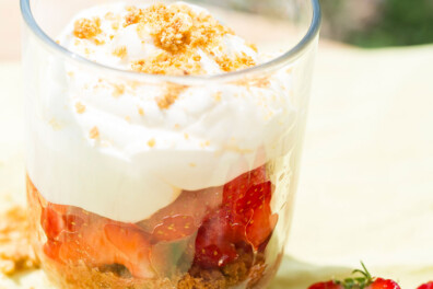 Aardbeien trifle