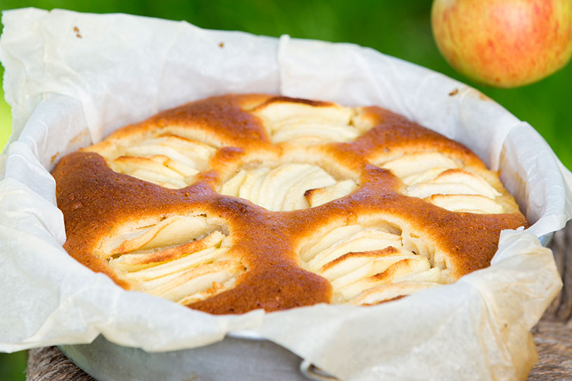 Appelcake in blik