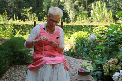 Bloemcorsages breien