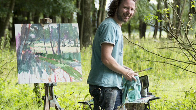 Eric Schutte schildert momenten in het landschap