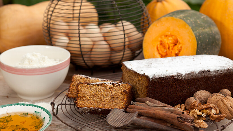 Pompoencake zoete smaakexplosie