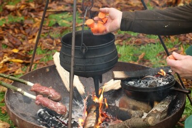 Koken op hout