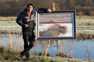 Ahmad Haraji schildert Nederlands landschap in Iraanse kleuren