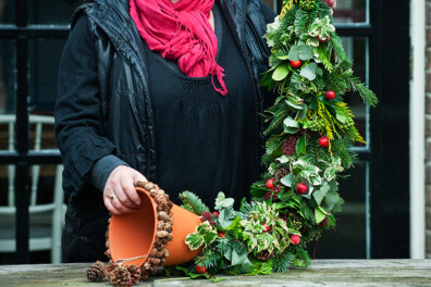 4x kerstdecoratie voor buiten