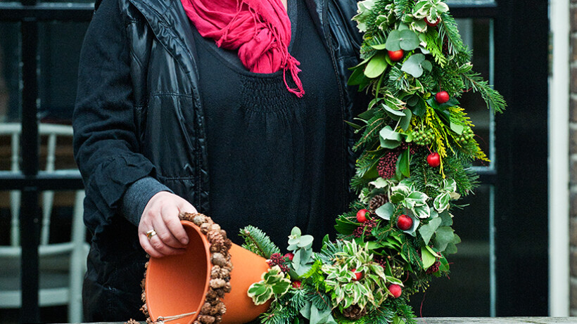 4x kerstdecoratie voor buiten