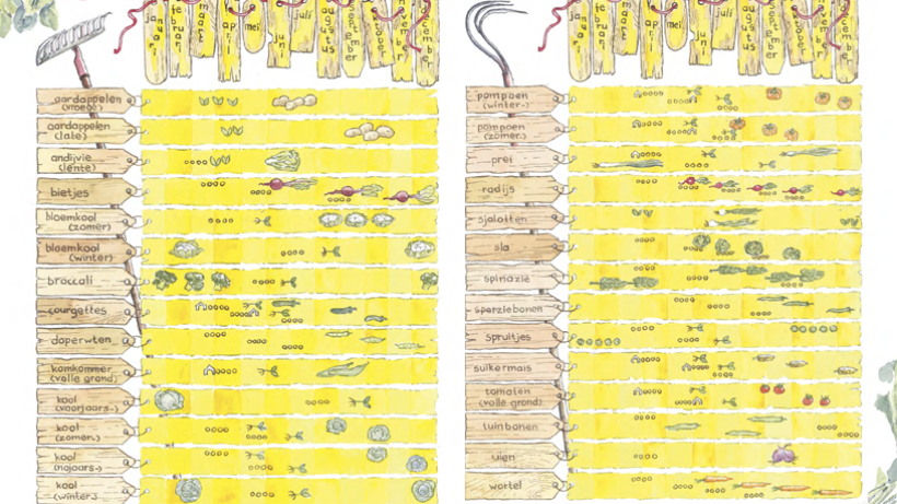Jaarplan voor de moestuin