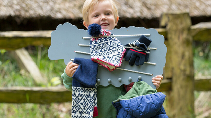 Kinderkapstok ‘schaap’ met elastiek