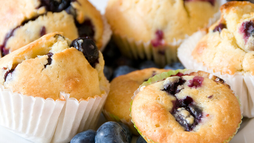 Zomerse traktatie: muffins van blauwe bessen