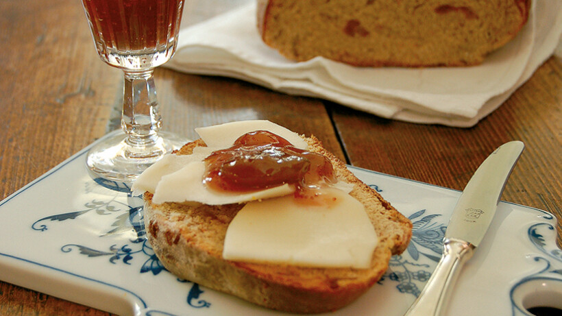 Vijgenbrood met geitenkaas