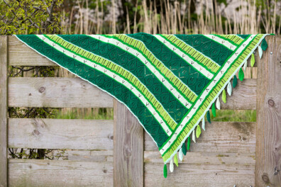 Breipatroon voorjaarsshawl