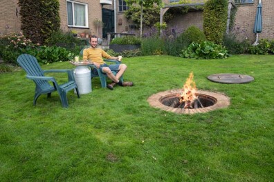 Maak een vuurplaats in je tuin