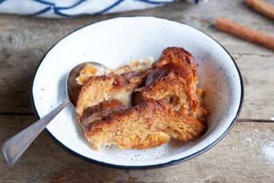 Broodpudding van suikerbrood