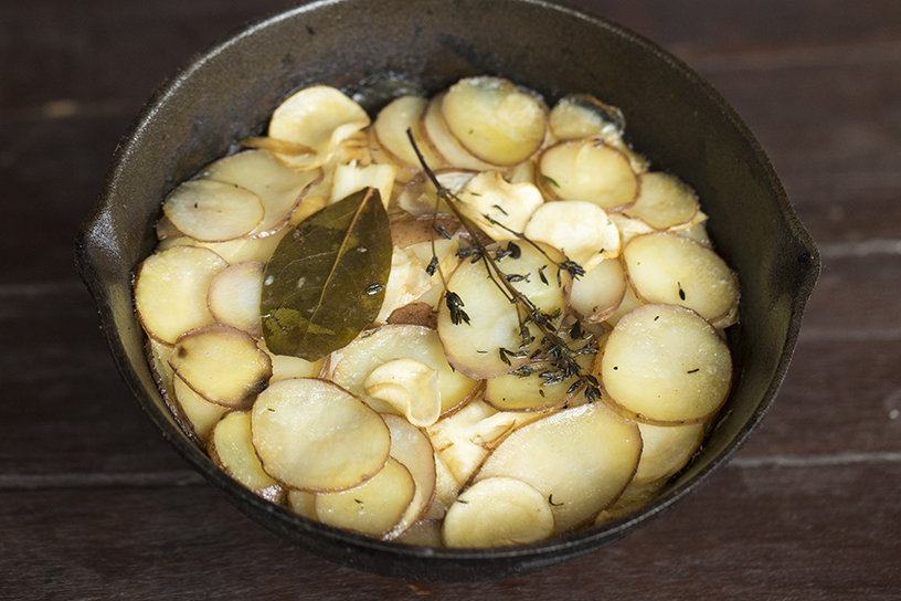 Dauphinoise van aardappel en pastinaak