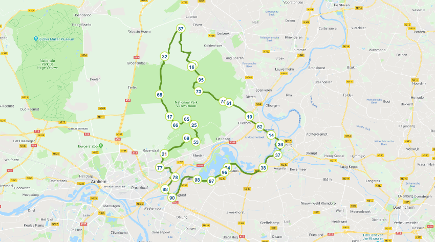 Fietsen door Nationaal Park Veluwezoom