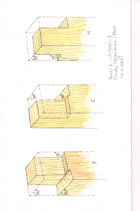 Werktekening van prieel