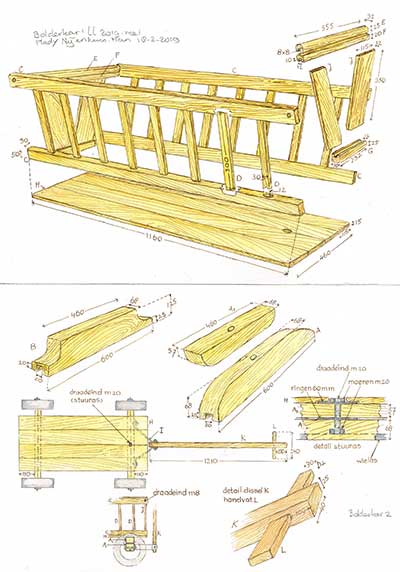 Werktekening bolderkar