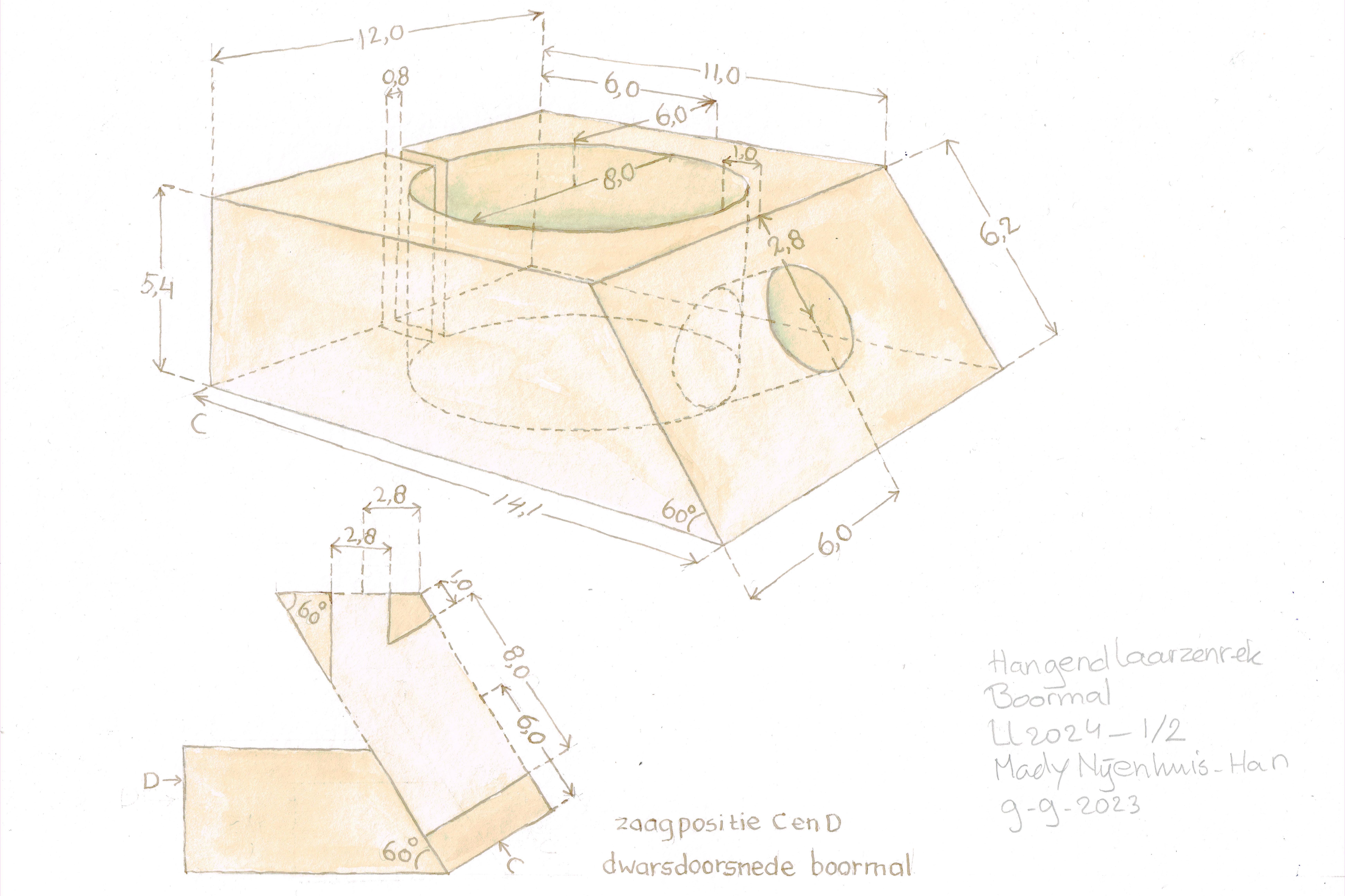 laarzenrek werktekening 1