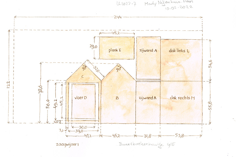 Werktekening 4 buurtboekenkastje