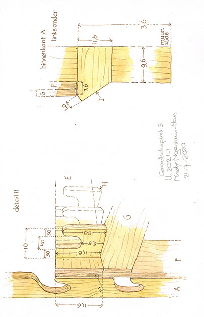 Werktekening gereedschapsrek Landleven