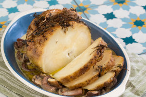 Hele knolselderij uit de oven