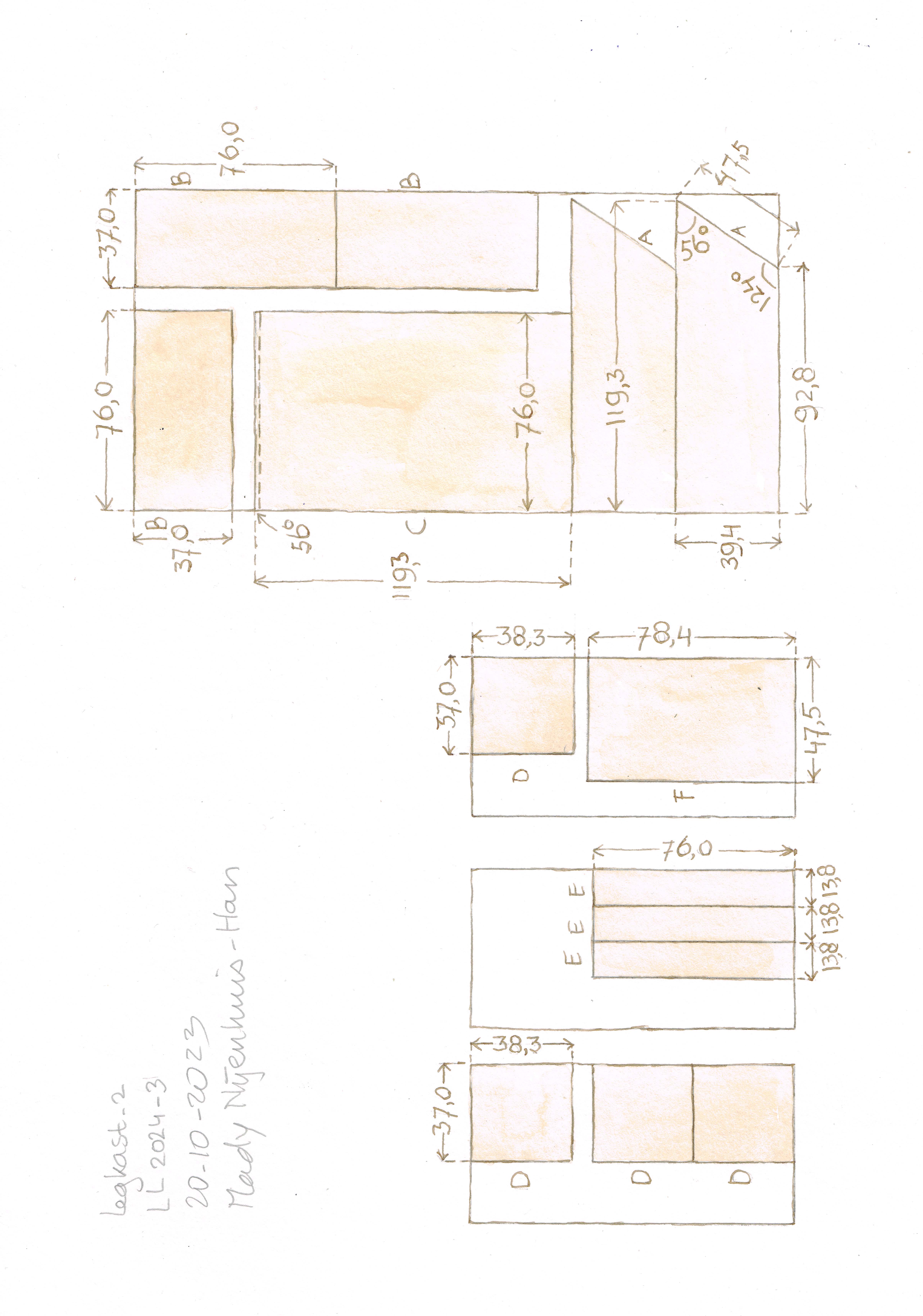 Legkast werktekening 2