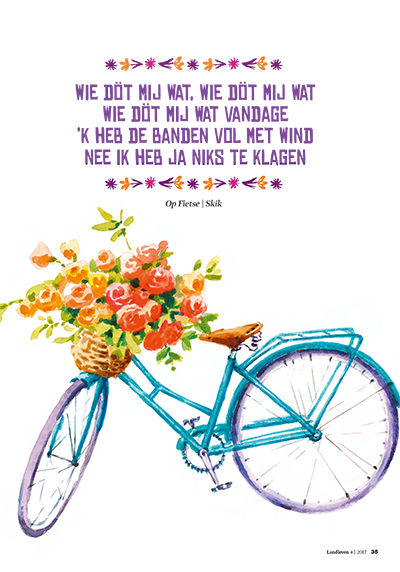 Miniposter mei - fiets