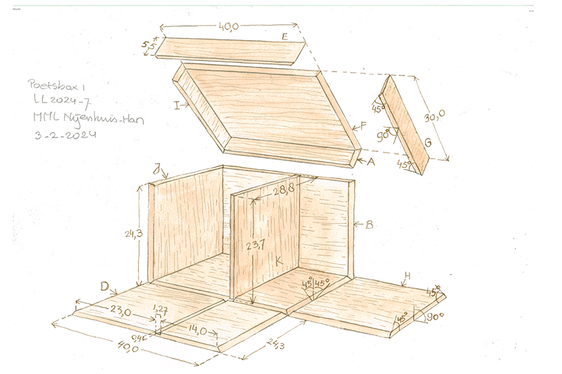 Poetsbox werktekening 1