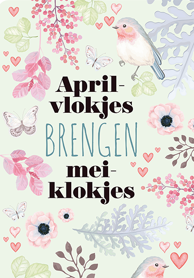 Miniposter april - Vlokjes brengen mei klokjes