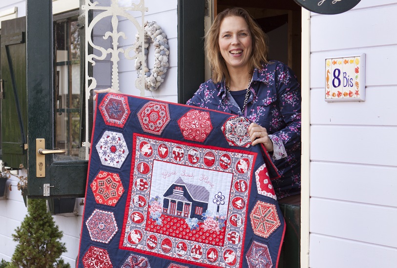 Maak van quilt de achterkant 