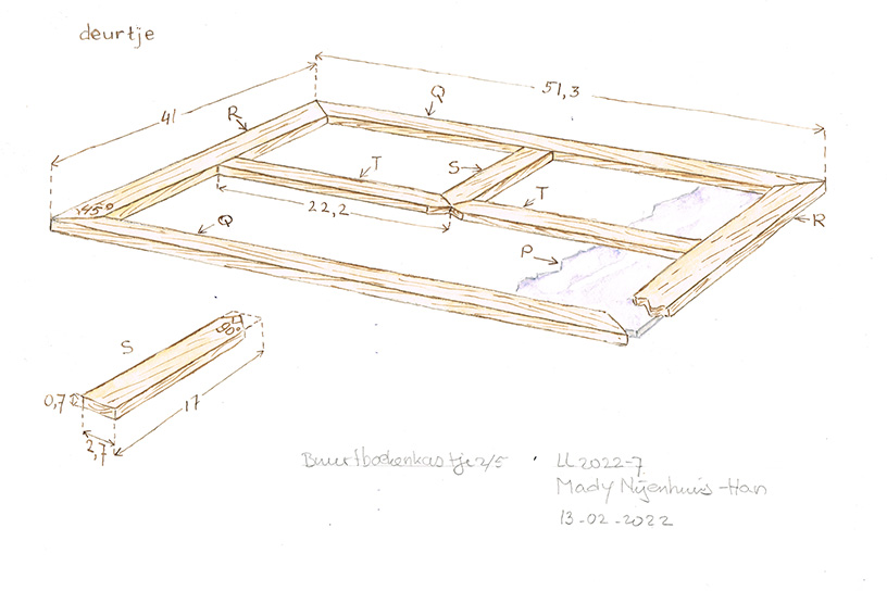 Werktekening 2 buurtboekenkastje